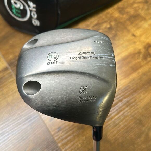 MG Golf 460s Driver 10° Master Grip Graphite Gold Regular Flex Pat Simmons Cover - Picture 1 of 13